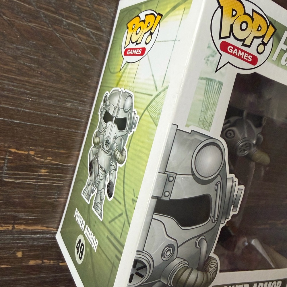 Funko Pop! Fallout Power Armor Vinyl Figure - Gray with Yellow Trim - Picture 3 of 9